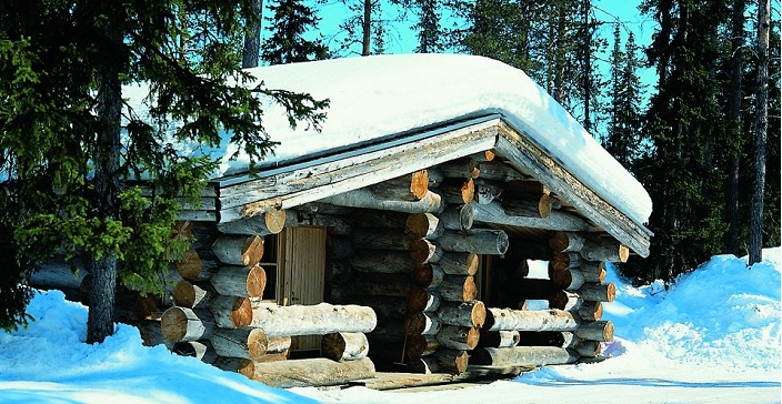 Blockhäuser-Cabin in Äkäslompolo mit Sauna und Kamin